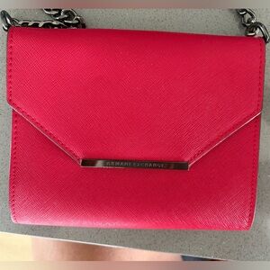 Armani Exchange Bold Red Crossbody Bag